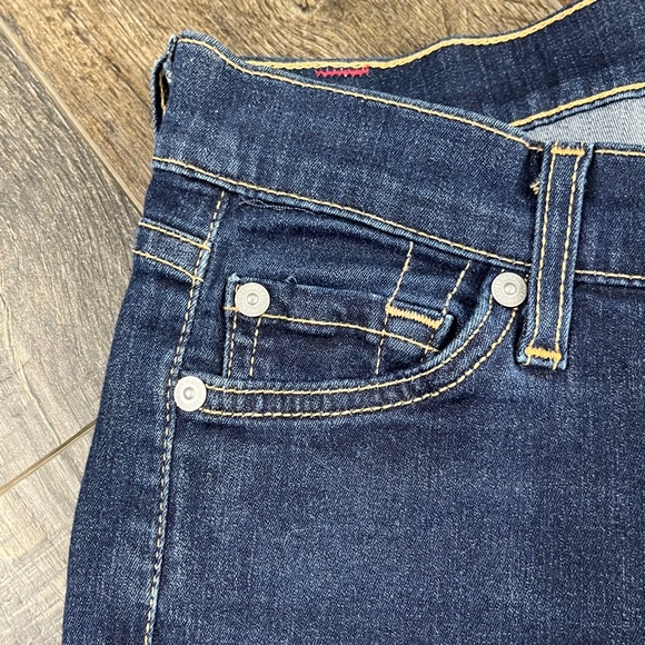 7 For All Mankind Skinny Blue Jeans Pants Denim ((size 24)) - Picture 5 of 7